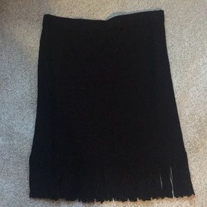 NWT Ann TAYLOR fringed pencil skirt